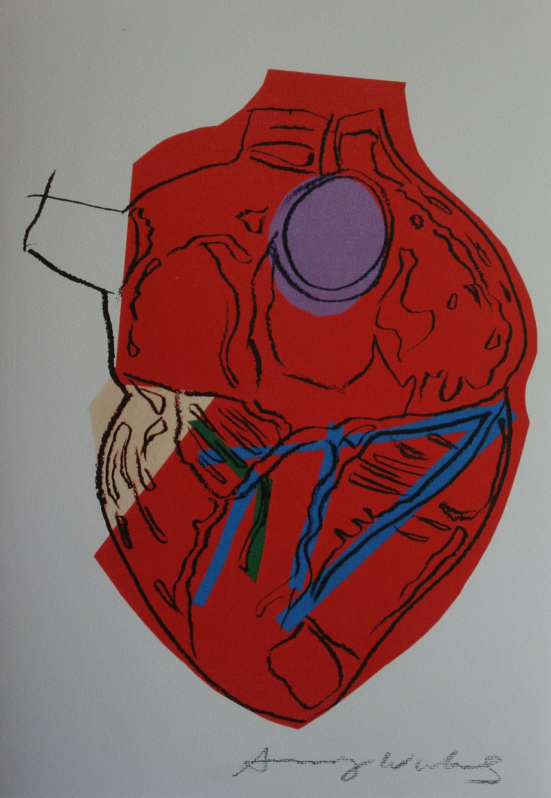 Fine Pop Art Limited Edition Print   Illustration   Love Heart, Andy Warhol, Signed & Numbered photo buy