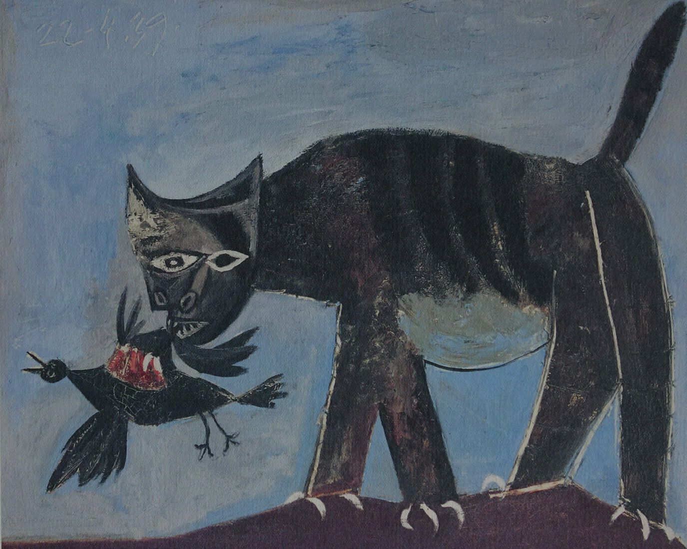 Fine Cubist Edition Print   Cat, Pablo Picasso, Signed & Stamped photo furniture