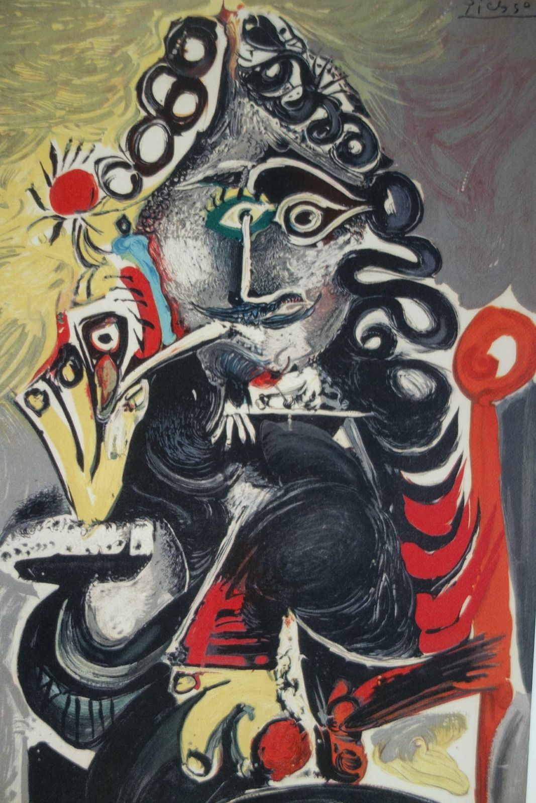 Fine Cubist Limited Edition Print   Musketeer, Pablo Picasso, Hand Signed & Stamped photo for sale