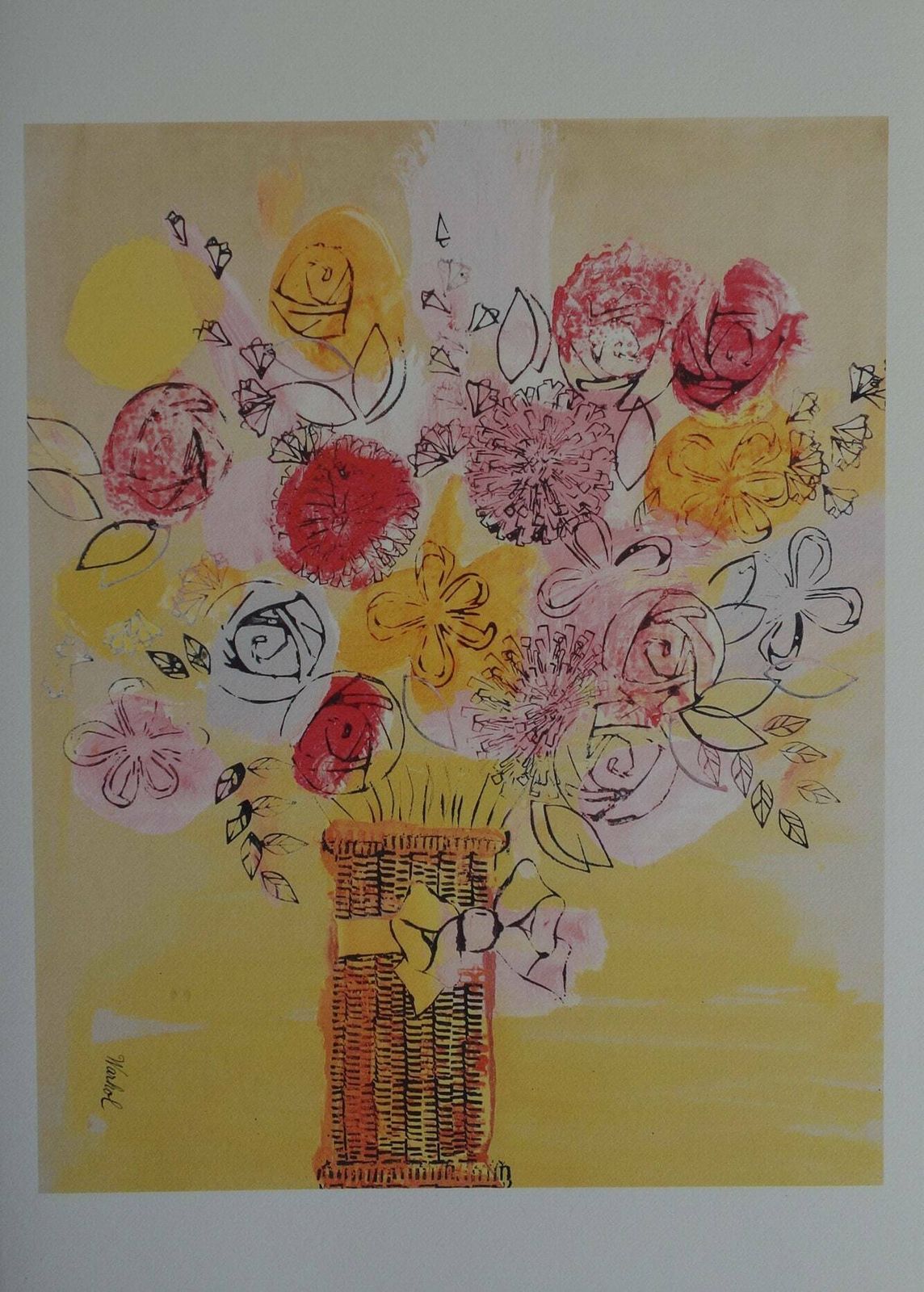 Fine Pop Art Limited Edition Print   Illustration   Flowers, Andy Warhol, Signed & Numbered photo buy