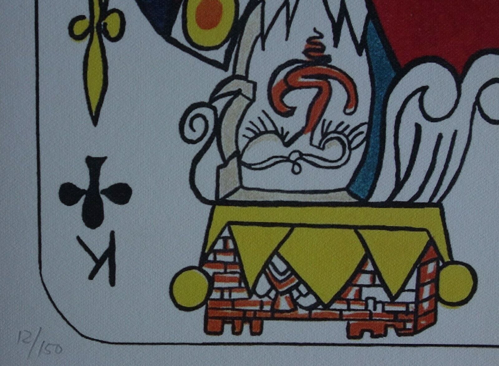 Fine Surrealist Limited Edition Print, Surreal Playing Cards   King   Clubs, Salvador Dali, Signed & Numbered In Pencil photo 183.0