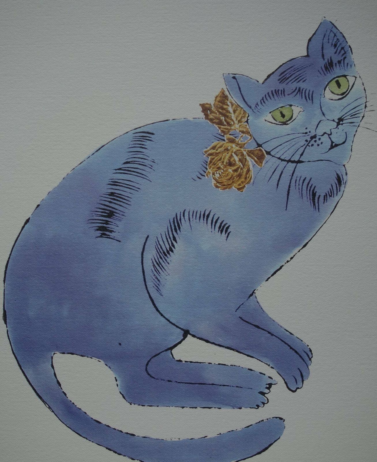 Fine Pop Art Limited Edition Print   Illustration   Cat, Andy Warhol, Signed & Numbered