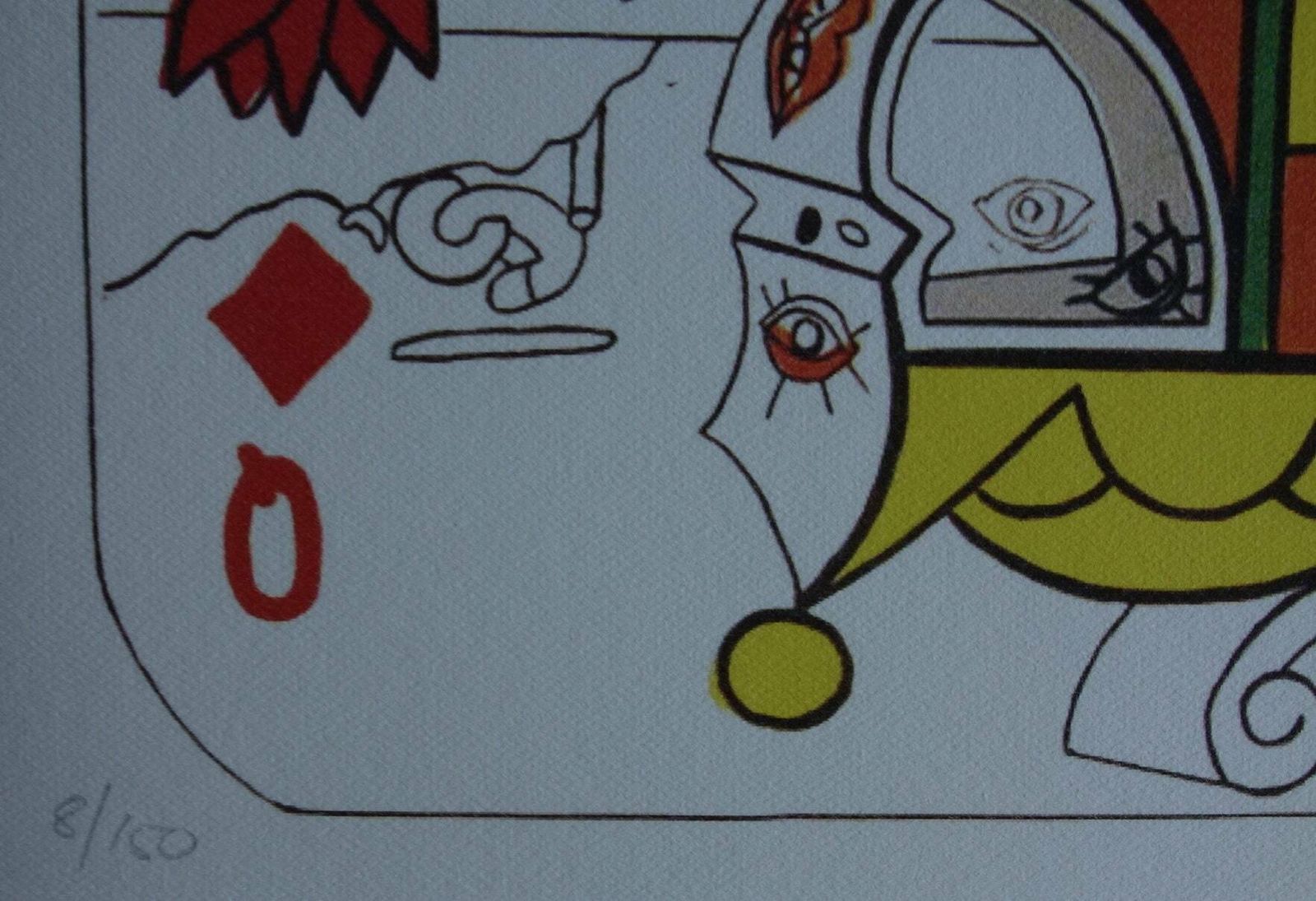 Fine Surrealist Limited Edition Print, Surreal Playing Cards   Queen   Diamonds, Salvador Dali, Signed & Numbered In Pencil photo for sale