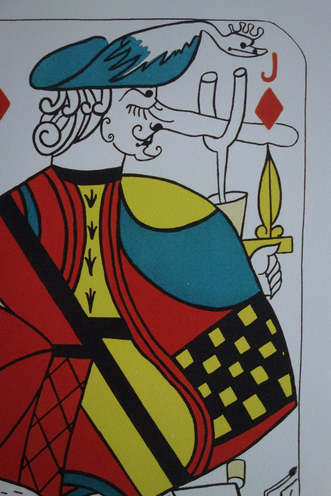 Fine Surrealist Limited Edition Print, Surreal Playing Cards   Jack   Diamonds, Salvador Dali, Signed & Numbered In Pencil photo for sale