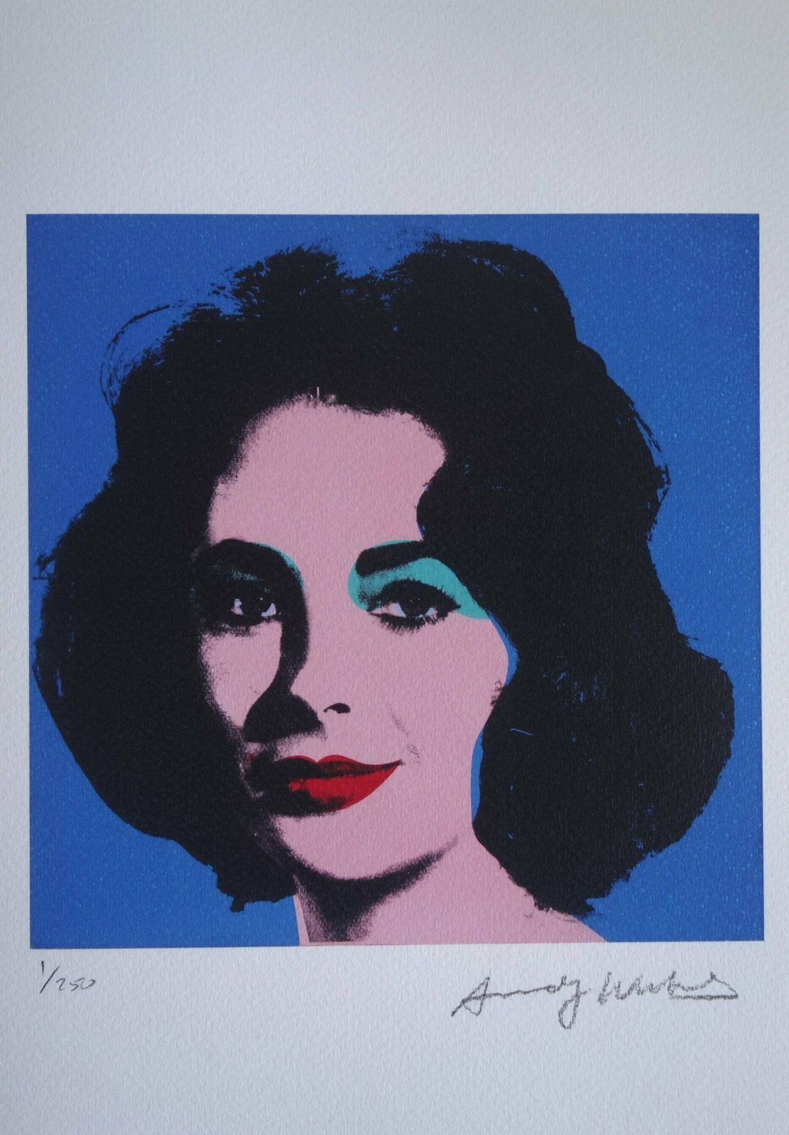 Fine Pop Art Limited Edition Print – Elizabeth Taylor, Andy Warhol, Signed & Numbered