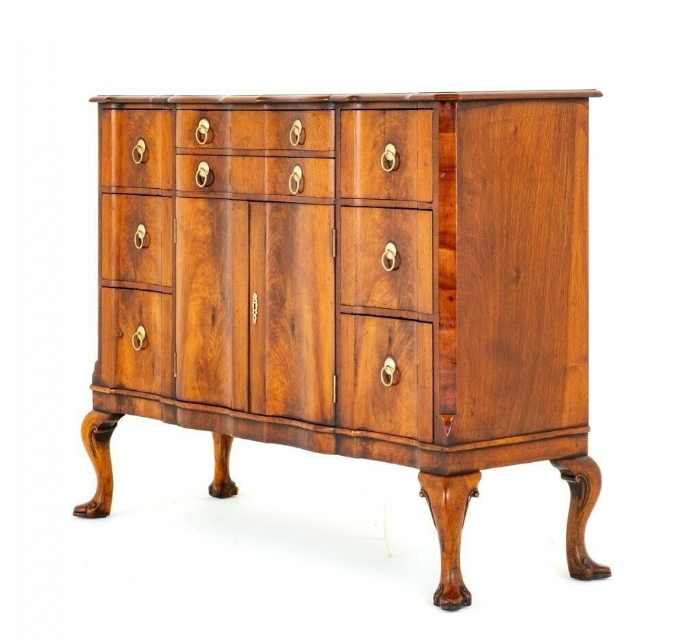 Queen Anne Commode Walnut Side Cabinet photo furniture