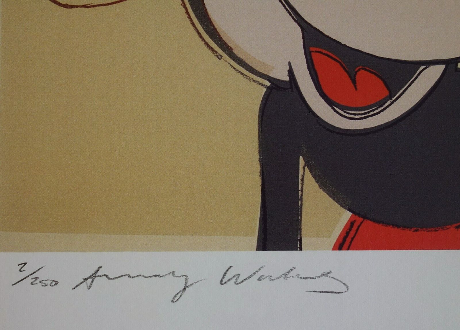 Fine Pop Art Limited Edition Print   Mickey Mouse, Andy Warhol, Hand Signed & Numbered, With Estate Stamp photo 333.0