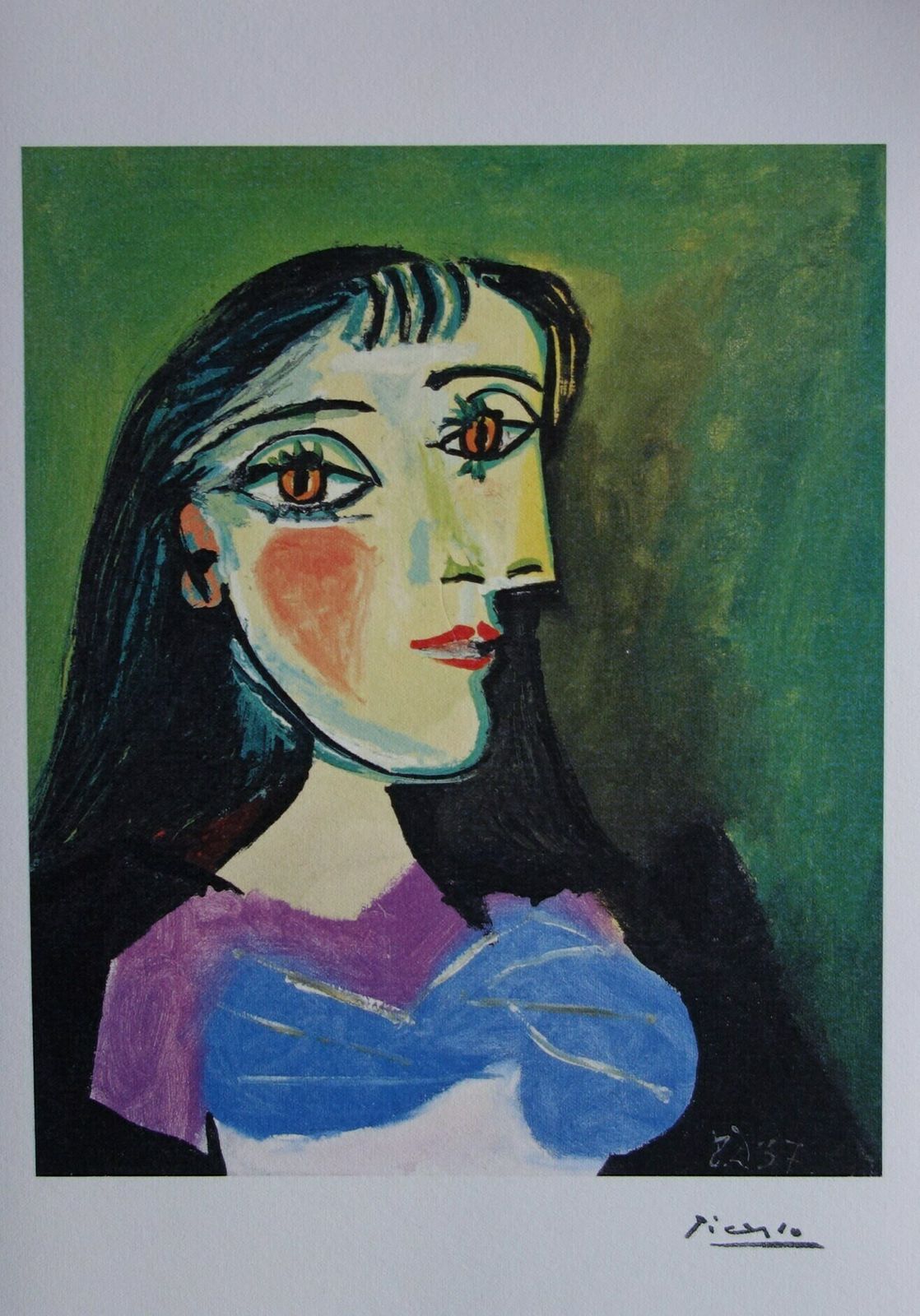 Fine Cubist Edition Print   Portrait Of A Woman, Pablo Picasso, Signed & Stamped