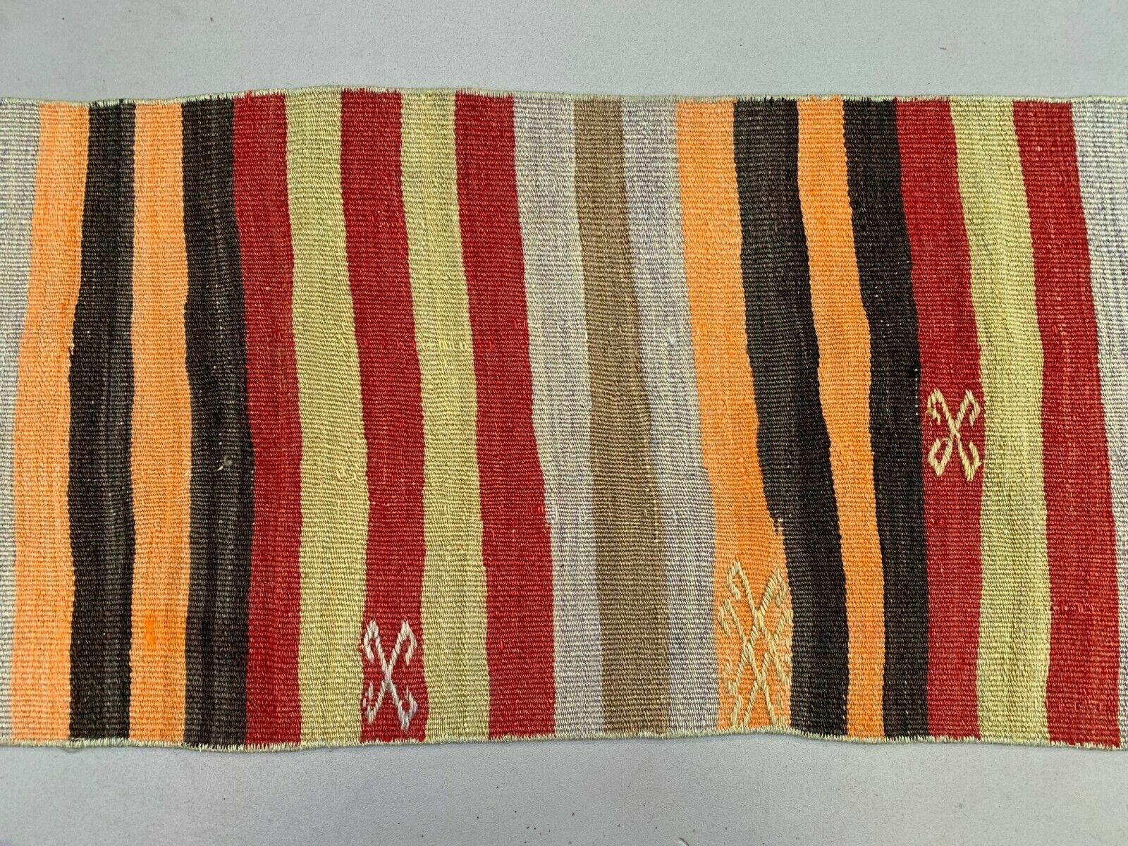 Old Turkish Narrow Kilim Runner 347x49 Cm Shabby Chic, Vintage Kelim photo vintage