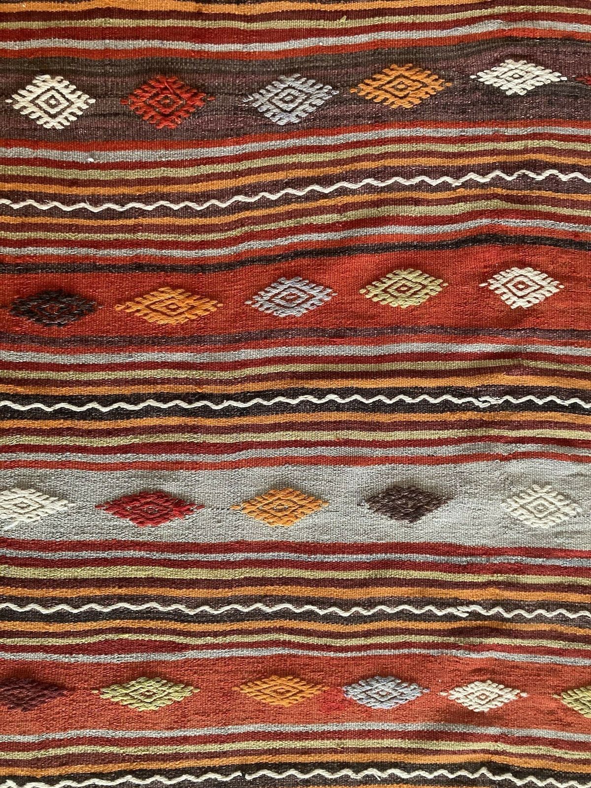 750.0 Vintage Anatolian Kilim 2.95m X 1.64m photo