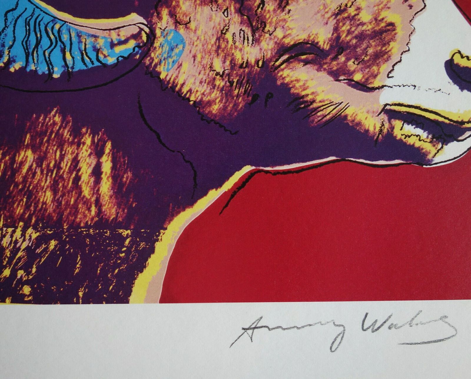 Fine Pop Art Limited Edition Print   Animal Series   Bighorn Ram, Andy Warhol, Signed & Numbered photo for sale