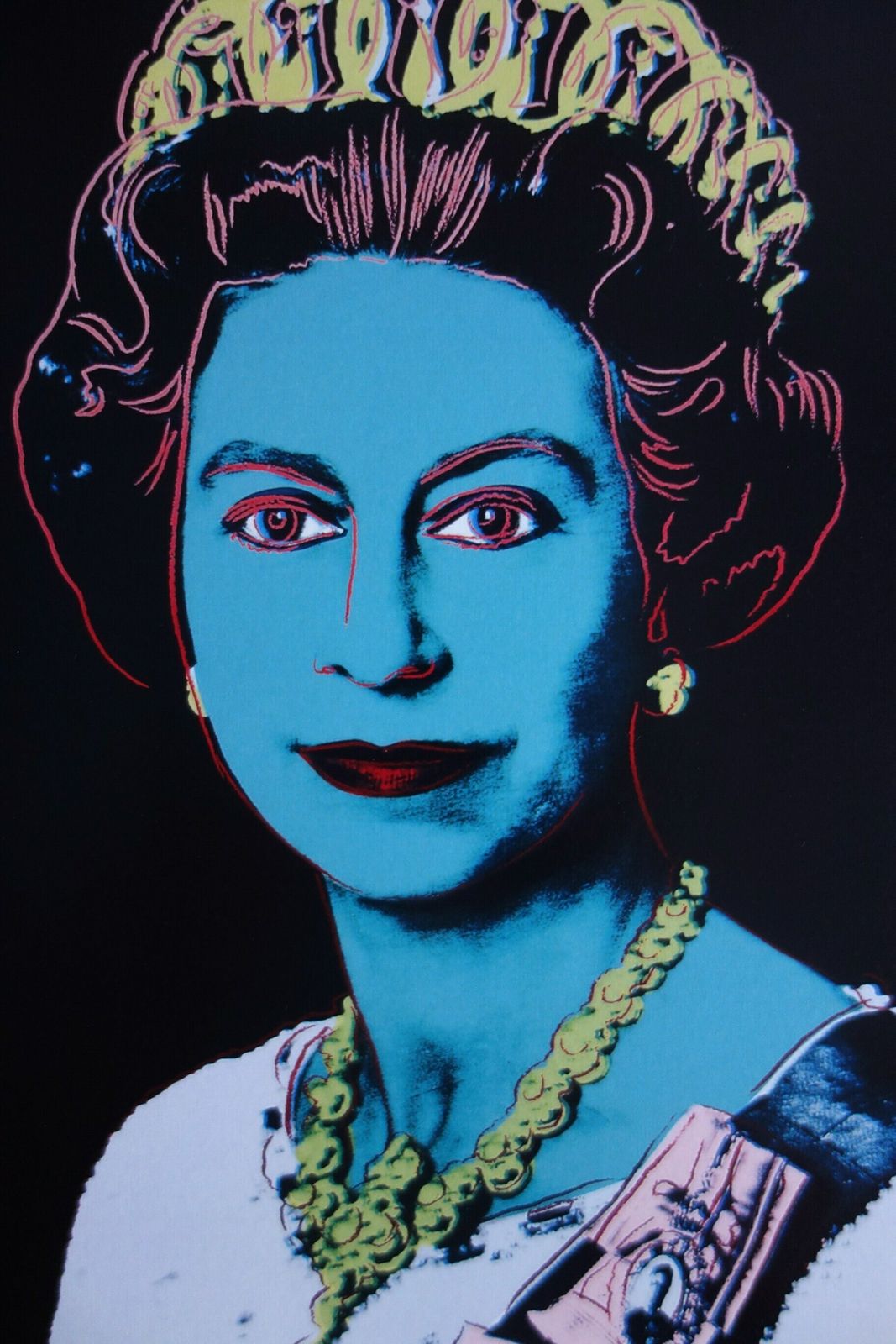 Fine Pop Art Limited Edition Print – Celebrity Portrait Series   Queen Elizabeth, Andy Warhol, Signed & Numbered photo Art