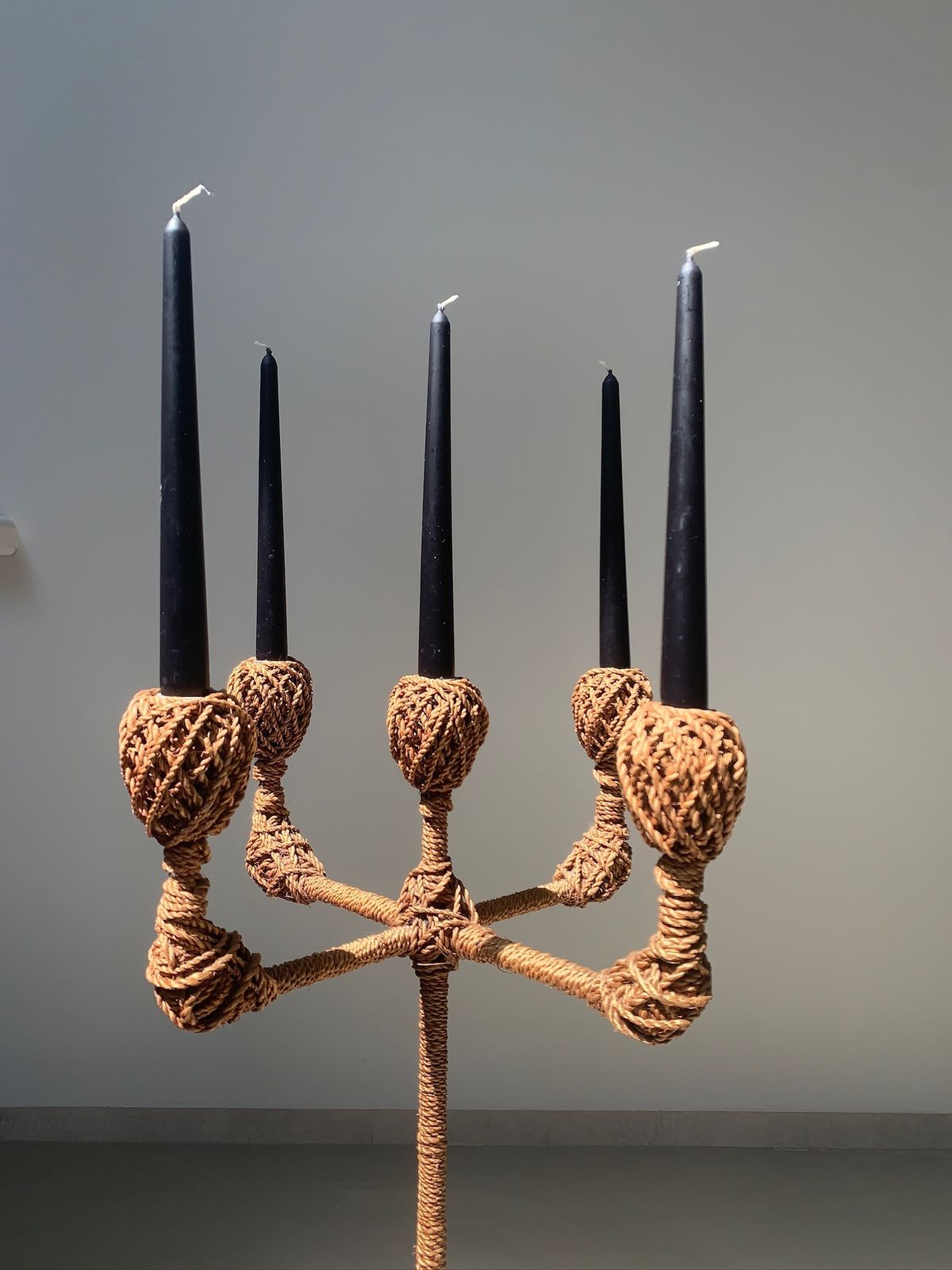 Extra Large Pair Of French Candelabras, 1950s In The Style Of Audoux Minet photo Lighting