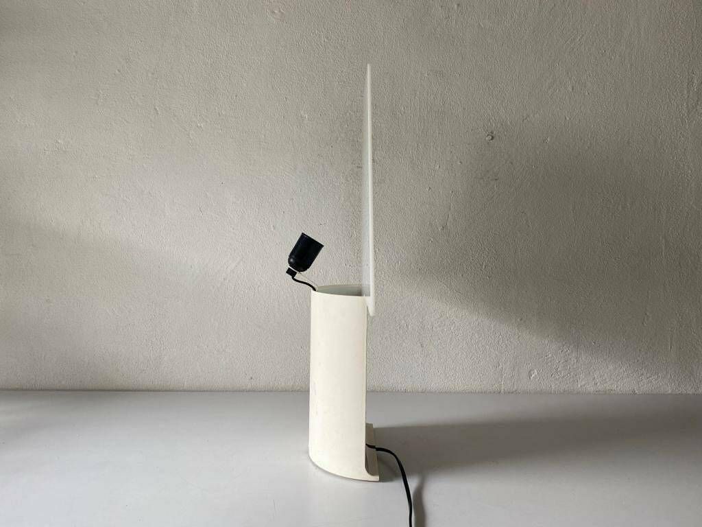 photo furniture White Plexiglass Table Lamp By Mario Barbaglia & Marco Colombo For Paf Studio, 1980s, Italy