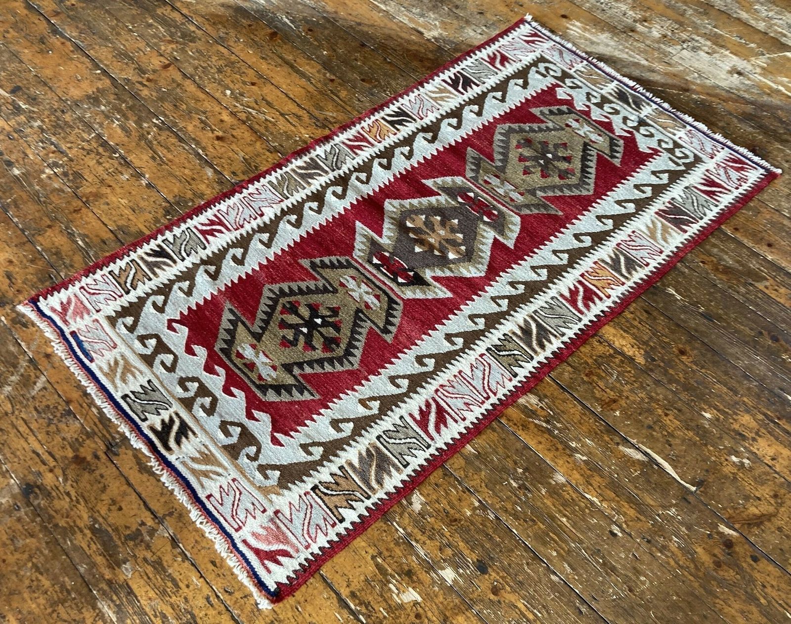 Vintage Anatolian Kilim 1.35m X 0.74m photo 350.0