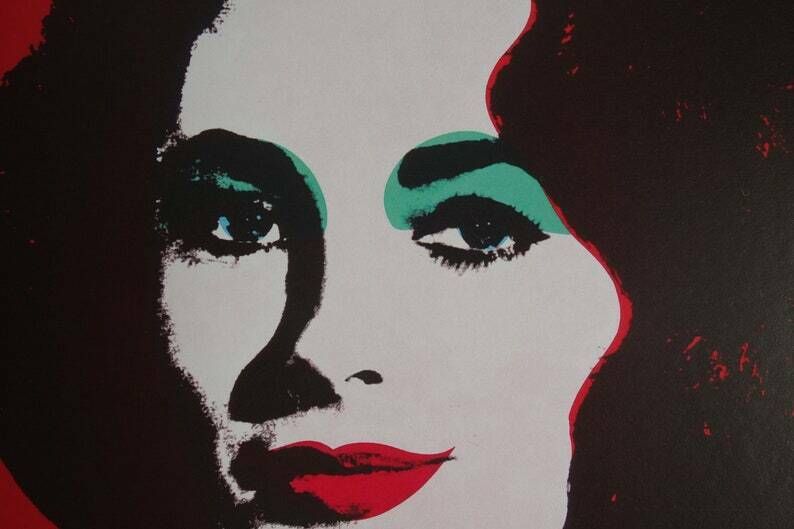 Fine Pop Art Limited Edition Print – Elizabeth Taylor, Andy Warhol, Signed & Numbered photo for sale
