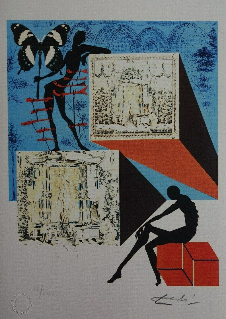 Fine Surrealist Limited Edition Print, Butterfly, Salvador Dali, Signed & Numbered In Pencil photo buy