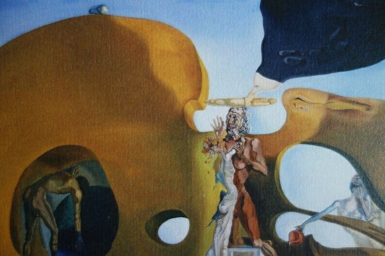 Fine Surrealist Limited Edition Print, Salvador Dali, Signed & Numbered In Pencil photo for sale