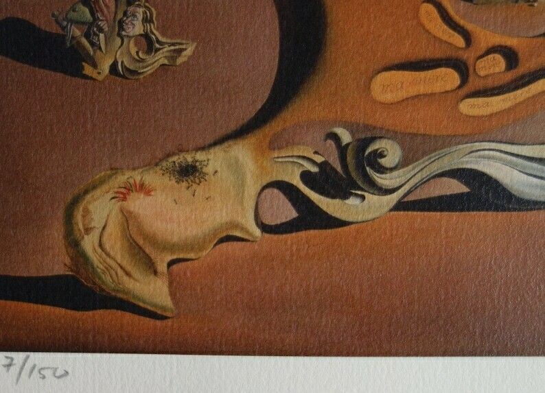 Fine Surrealist Limited Edition Print, Salvador Dali, Signed & Numbered In Pencil photo buy