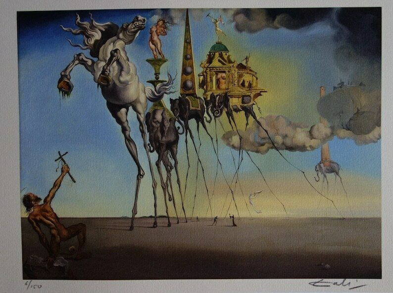 Fine Surrealist Limited Edition Print, Salvador Dali, Signed & Numbered In Pencil