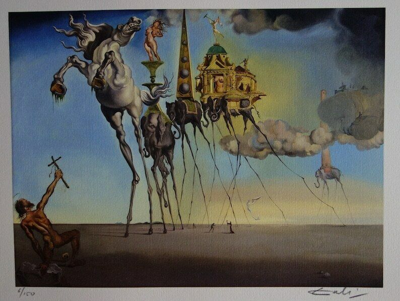 photo furniture Fine Surrealist Limited Edition Print, Salvador Dali, Signed & Numbered In Pencil