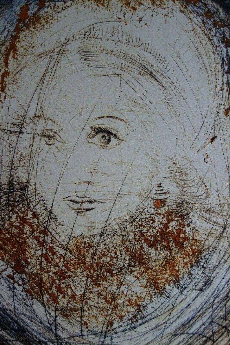 Fine Surrealist Limited Edition Print, Salvador Dali, Signed & Numbered In Pencil photo furniture