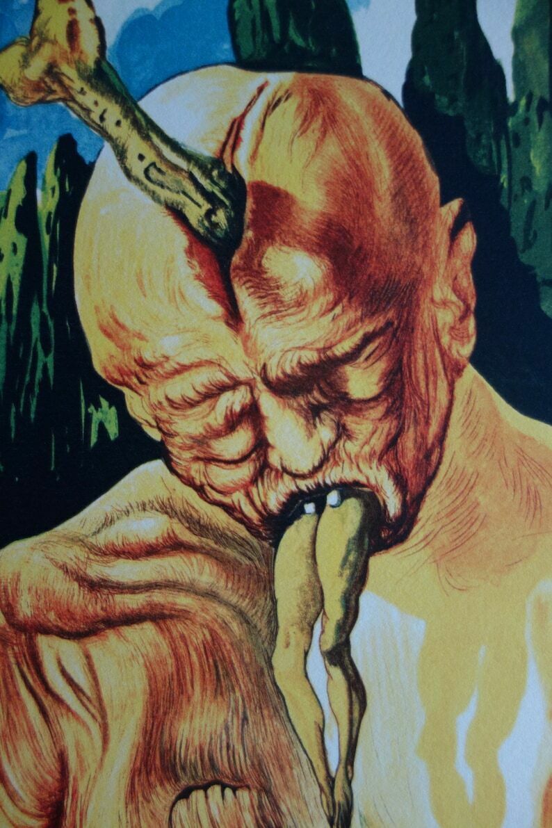 Fine Surrealist Limited Edition Print, Salvador Dali, Signed & Numbered In Pencil photo for sale
