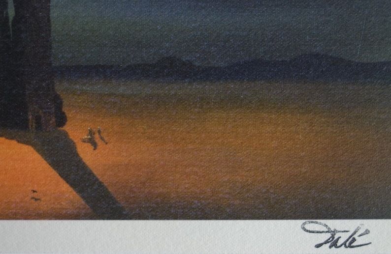 Fine Surrealist Edition Print, Salvador Dali, Signed & Stamped photo Art