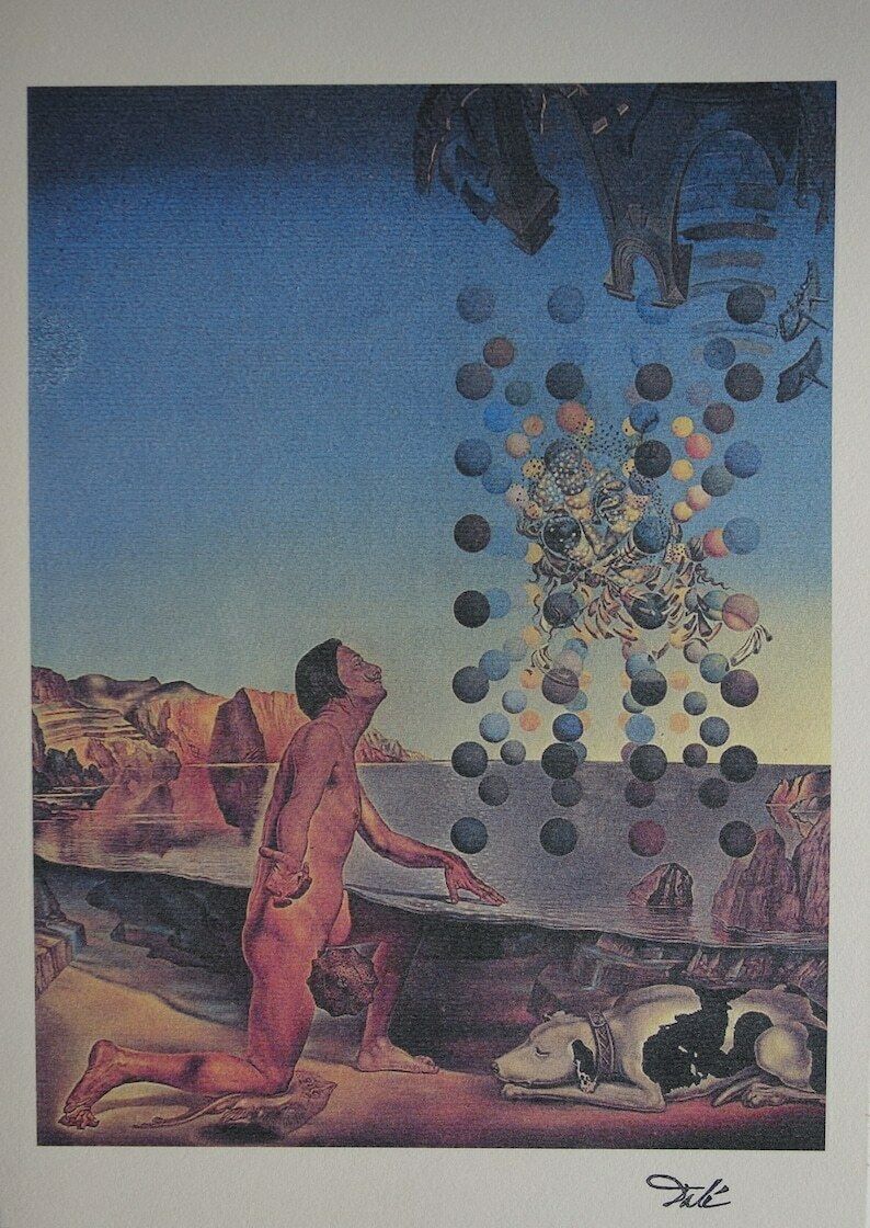 Fine Surrealist Edition Print, Salvador Dali, Signed & Stamped