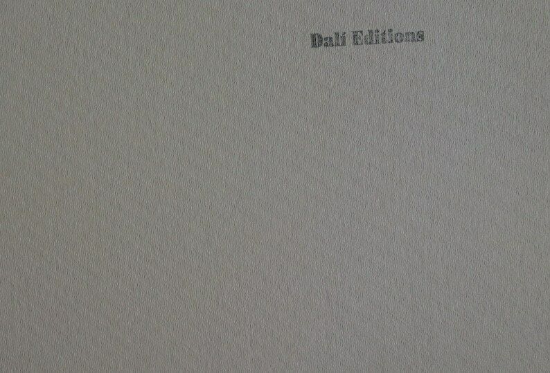 Fine Surrealist Limited Edition Print, Burning Giraffes, Salvador Dali, Signed & Numbered In Pencil photo 156.0