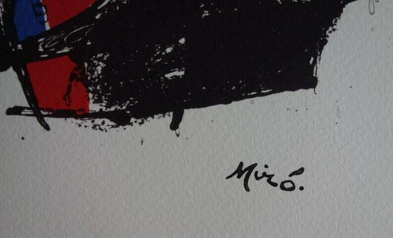 Fine Surrealist Limited Edition Print, Joan Miro, Signed & Numbered photo for sale