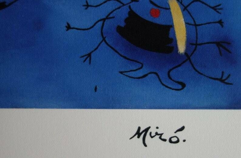 Fine Surrealist Limited Edition Print, Joan Miro, Signed & Numbered photo for sale