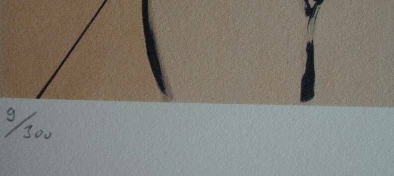 Fine Surrealist Limited Edition Print, Salvador Dali, Signed & Numbered In Pencil photo vinterior