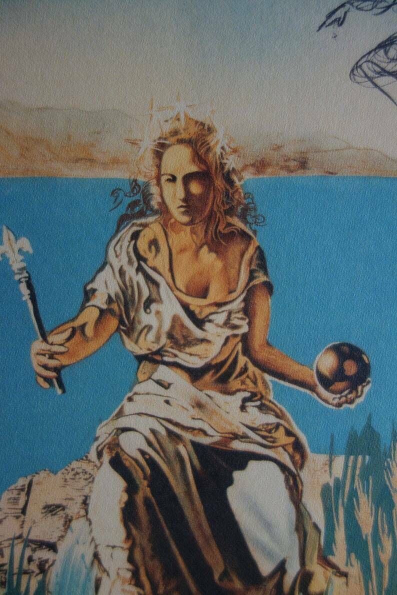 Fine Surrealist Limited Edition Print, Salvador Dali, Signed & Numbered In Pencil photo for sale