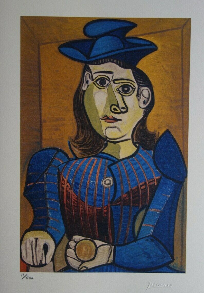 Fine Cubist Limited Edition Print   Portrait Of A Woman, Pablo Picasso, Signed & Hand Numbered photo buy