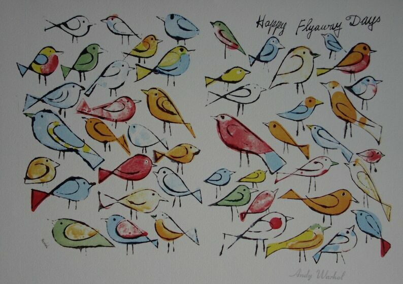 Fine Pop Art Limited Edition Print   Illustration   Birds, Andy Warhol, Signed & Numbered photo buy