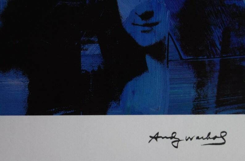 Fine Pop Art Limited Edition Print – Mona Lisa, Andy Warhol, Stamp Signed photo 117.0