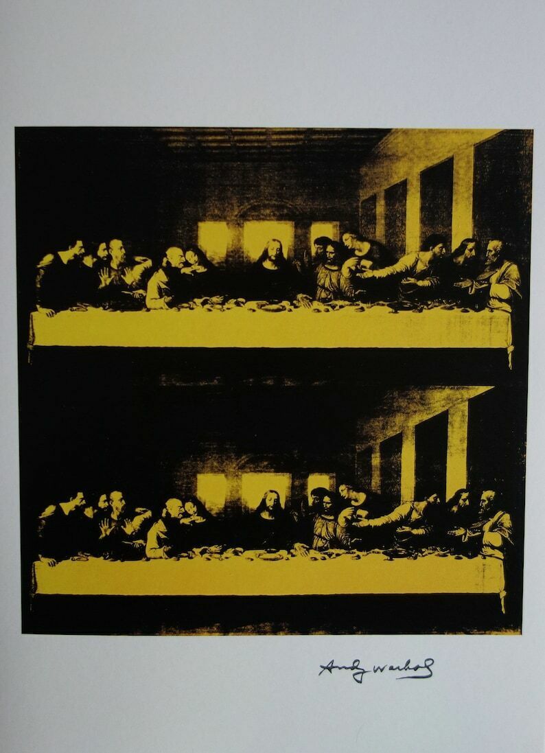 Fine Pop Art Limited Edition Print – Last Supper, Andy Warhol, Stamp Signed