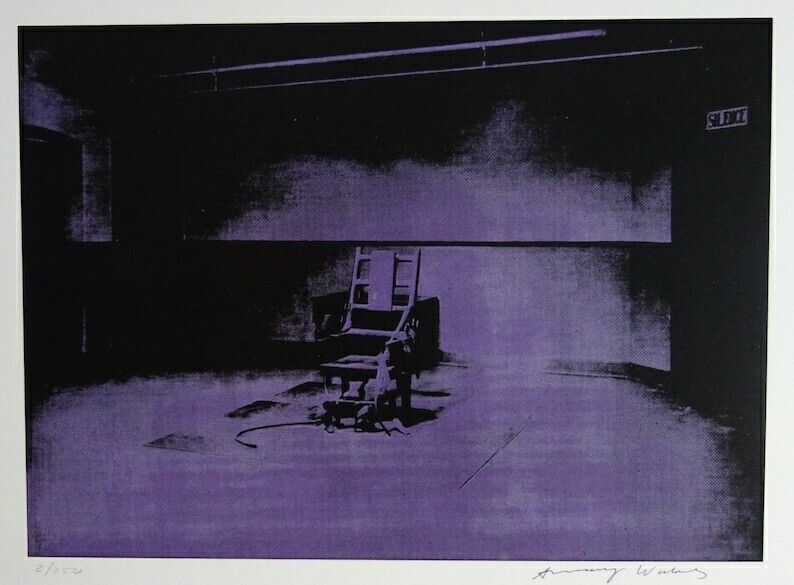 Fine Pop Art Limited Edition Print – Electric Chair Series, Andy Warhol, Signed & Numbered