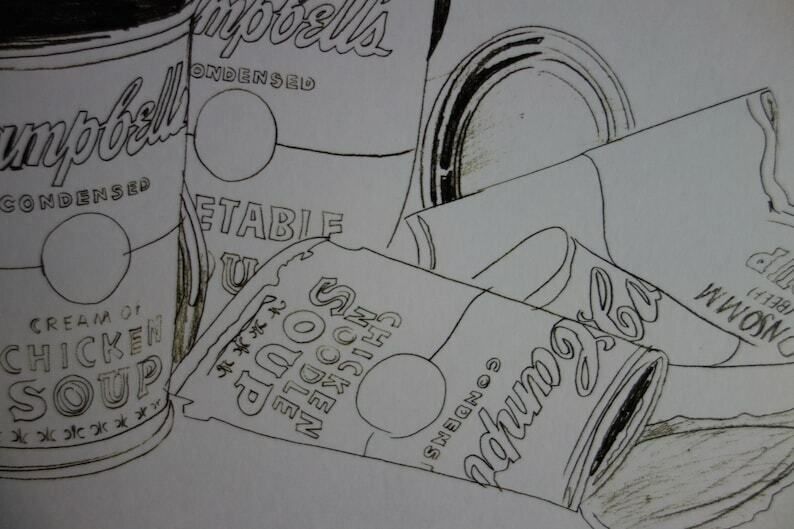 Fine Pop Art Limited Edition Print – Campbell’s Soup Can, Andy Warhol, Hand Signed & Numbered, With Estate Stamp photo Art