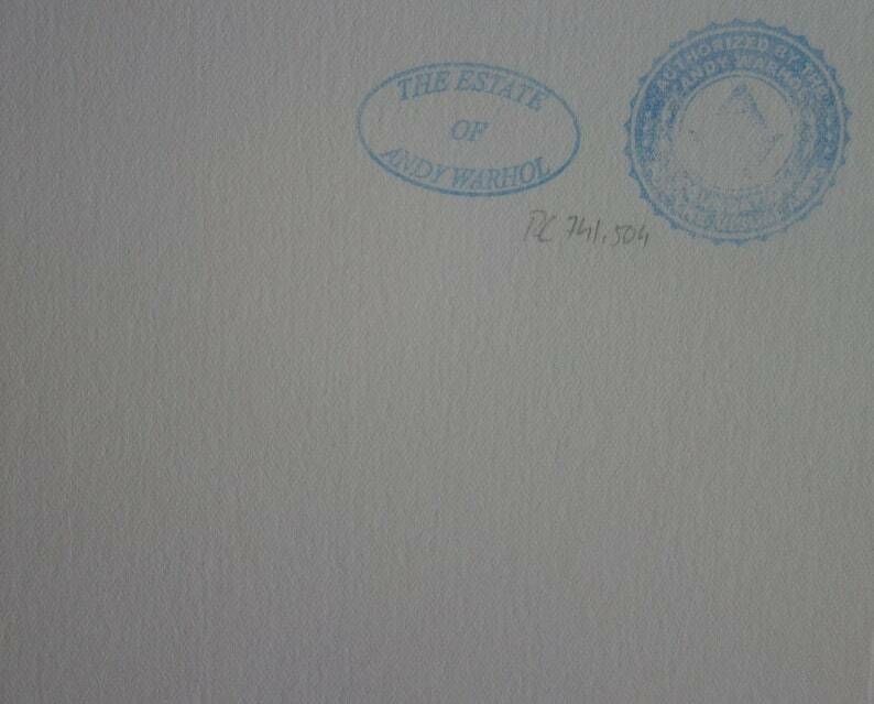 Fine Pop Art Limited Edition Illustration Print   Shoe, Andy Warhol, Signed & Stamped With Estate Stamp photo vinterior