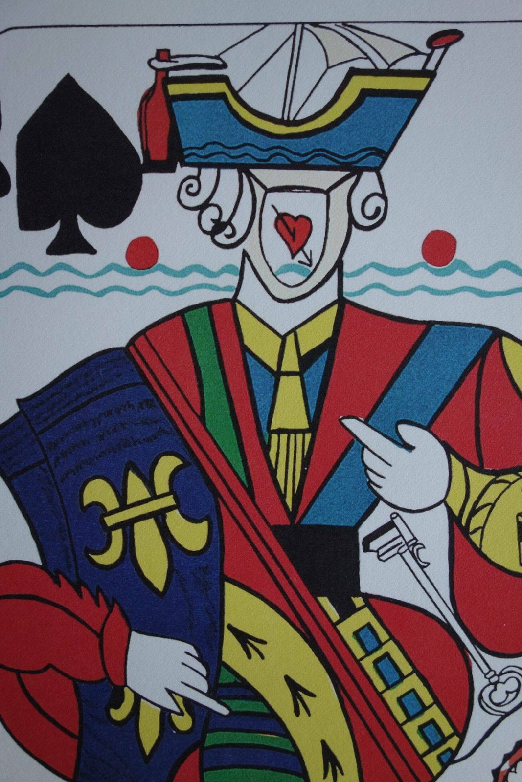 Fine Surrealist Limited Edition Print, Surreal Playing Cards   Jack   Clubs, Salvador Dali, Signed & Numbered In Pencil photo for sale