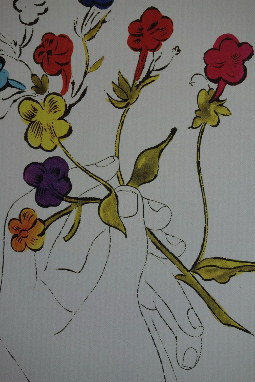 Fine Pop Art Limited Edition Print   Illustration   Flowers, Andy Warhol, Signed & Numbered photo furniture