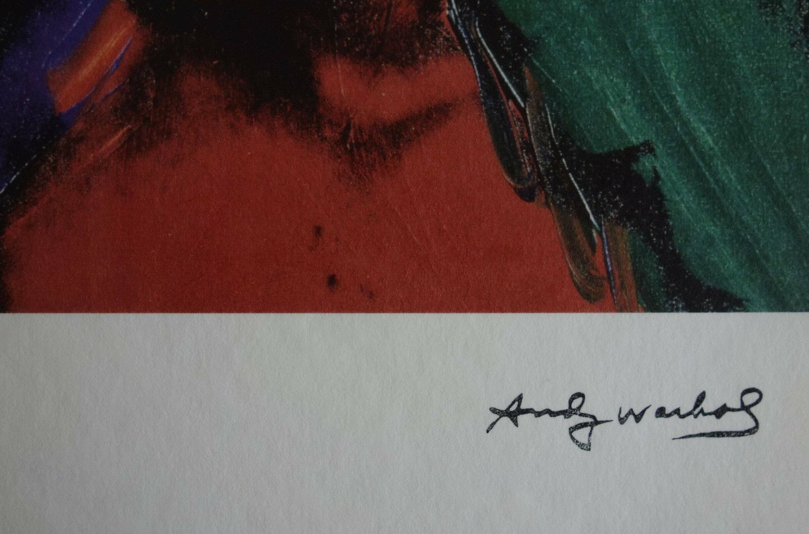Fine Pop Art Limited Edition Print – Celebrity Portrait Series, Andy Warhol, Stamp Signed photo furniture