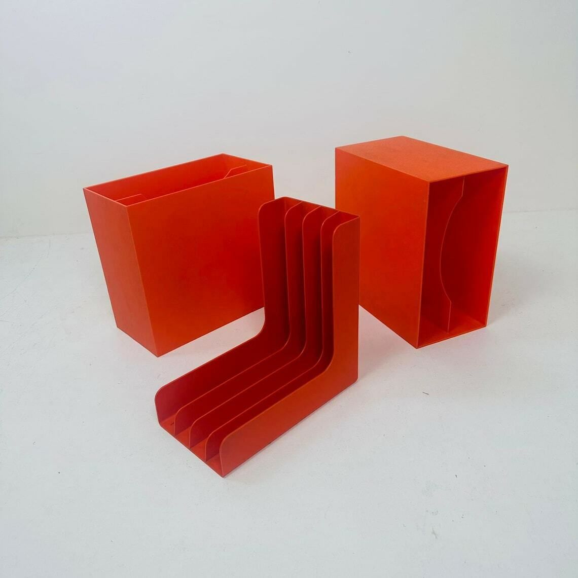 photo for sale 3 Set Of Vintage Lp Rack By Gustavsberg Sweden / Sven Eric Juhlin 1970s