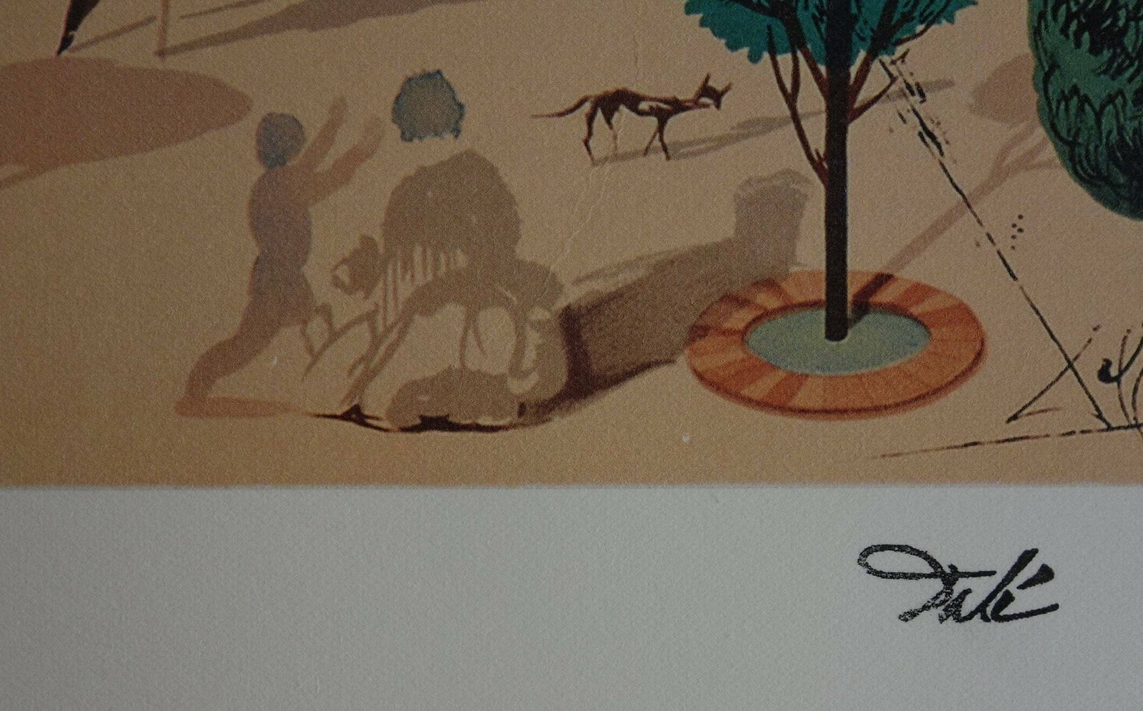 Fine Surrealist Limited Edition Print, Salvador Dali, Signed & Numbered In Pencil photo for sale