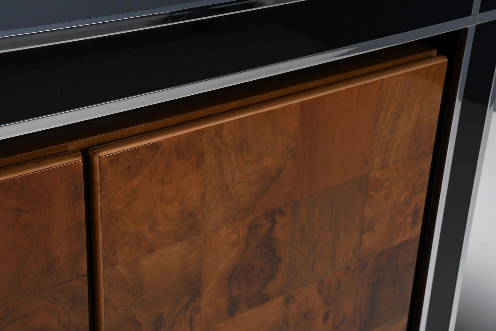 Furniture Impressive Italian Sideboard By Willy Rizzo For Mario Sabot, 1970s photo