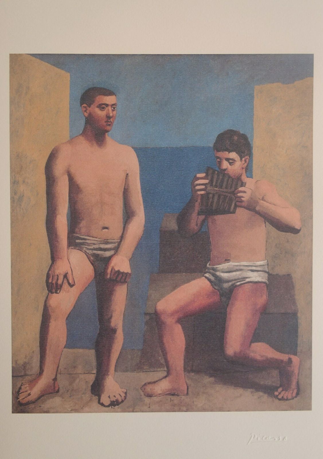 Fine Cubist Limited Edition Print   Blue Period Portrait Of A Two Men, Pablo Picasso, Signed & Numbered photo vinterior