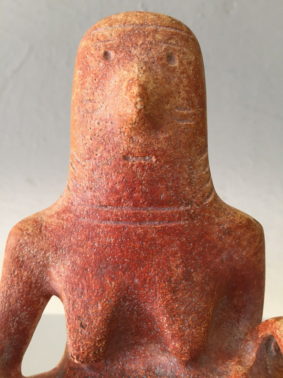 Woman Carrying A Child In A Cradle   Terra Cotta Sculpture   Early Bronze Age Antiques Style   Female Figurines   Cypriot Art photo buy