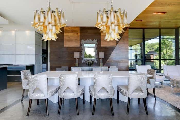 Italian Caramello Petal Chandelier, Murano photo Lighting